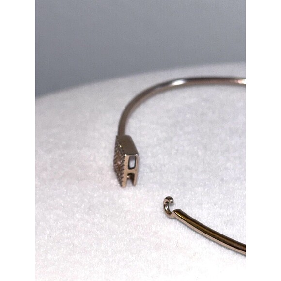 14K Rose Gold Diamond Station Bracelet - Picture 6 of 7